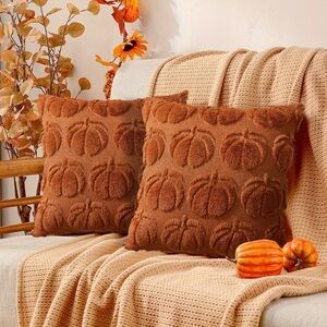 Fall Decor Pillow Covers 16x16 Set of 2 Fall Decorations Autum